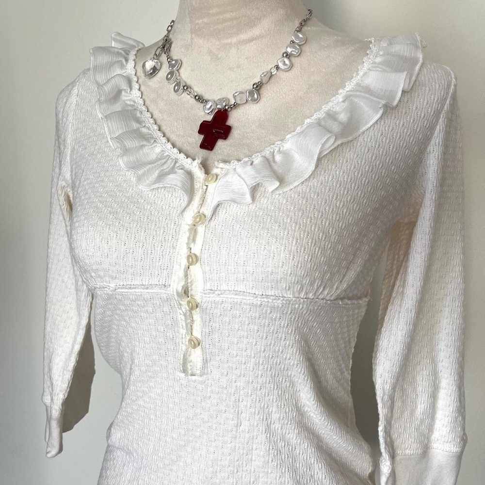 Vintage Ralph Lauren Frill Top